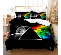 Parure De Lit Pink Floyd Avec Housse De Couette Et Couvre-Lit Confortable, Style Groupe De Rock Britannique, Queen Size Et King Size, Décoration De Chambre