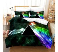 Parure De Lit Pink Floyd Avec Housse De Couette Et Couvre-Lit Confortable, Style Groupe De Rock Britannique, Queen Size Et King Size, Décoration De Chambre