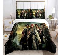 Parure De Lit Pirates Des Caraïbes, Housse De Couette, Decoration Océan, Marin, Capitaine Pirate, Aventure En Mer, Couvre-Lit Pour Enfants Et Garcon S