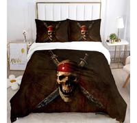 Parure De Lit Pirates Des Caraïbes, Housse De Couette, Decoration Océan, Marin, Capitaine Pirate, Aventure En Mer, Couvre-Lit Pour Enfants Et Garcon S