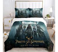Parure De Lit Pirates Des Caraïbes, Housse De Couette, Decoration Océan, Marin, Capitaine Pirate, Aventure En Mer, Couvre-Lit Pour Enfants Et Garcon S