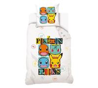 Parure de lit Pokemon Rocks 100% coton 140x200 cm