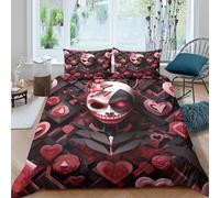 Parure De Lit Poker Pastel - Style Gothique - Couleurs Abstraites - Coups De Pinceau - Imprim¨¦ Chin¨¦ Et Vibrant - Parure De Lit D¨¦Corative Adc Avec Taies D'oreiller - King Size -