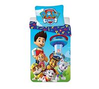Parure de lit pour bébé 2 pièces Paw Patrol 100% Coton 100 x 135 cm, 40 x 60 cm, Coton