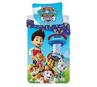 Parure de lit pour bébé 2 pièces Paw Patrol 100% Coton 100 x 135 cm, 40 x 60 cm, Coton