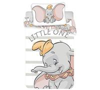 Parure de lit pour enfant Disney III 2 pièces 100 % coton 40 x 60 + 100 x 135 cm avec fermeture Éclair (Dumbo)