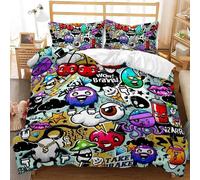 Parure De Lit Pour Enfants, Style Punk Hippie, Housse De Couette, King Size, Queen Size, Double, Double, Simple