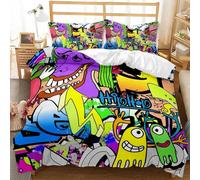 Parure De Lit Pour Enfants, Style Punk Hippie, Housse De Couette, King Size, Queen Size, Double, Double, Simple