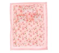 Parure de lit pour Maison de poupée 1 Ensemble 1/12 Comprenant Un Drap lit, Une Couette et 3 oreillers Miniatures Maison poupée réalistes et adorables à Faire soi-même, Accessoires pour