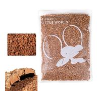 Parure de lit pour petits animaux - 25 x 30 x 8 cm en chêne naturel, contrôle des odeurs pour animaux de compagnie, substrat de hamster absorbant l'humidité, cœur de cage respirant | Accessoires