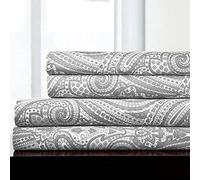 Parure de lit pour très Grand lit californien, draps de Luxe Respirants avec élastiques entièrement élastiques et Sangles d'angle sécurisées intégrées - Collection Supreme 1800 - Literie à Poches