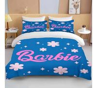 Parure De Lit Princesse Barbie Rose, Housse De Couette Douce Barbie Pour Filles, Housse De Couette Moderne Au Motif Dessin Anime