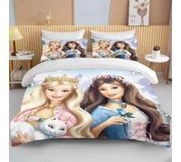Parure De Lit Princesse Barbie Rose, Housse De Couette Douce Barbie Pour Filles, Housse De Couette Moderne Au Motif Dessin Anime