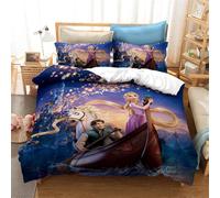 Parure De Lit Princesses En Microfibre Avec Impression Num¿¿Rique D - Motif : Bella Cendrillon, Raiponce - Pour Fille - Taille Unique : X Cm