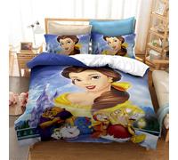 Parure De Lit Princesses En Microfibre Avec Impression Num¿¿Rique D - Motif : Bella Cendrillon, Raiponce - Pour Fille - Personne - X Cm