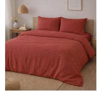 Parure de lit - PROMO LINGE - Alia - Gaze de coton - 240 x 220 cm - rouge