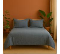 Parure de lit - PROMO LINGE - Alia - Gaze de coton - 260x240cm - Gris