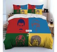 Parure De Lit Queen-Rock-Band Freddie Mercury, Housse De Couette Queen-Rock-Band, Housse De Couette Et Taie D'oreiller