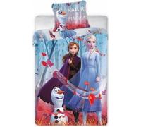 Parure de lit - REINE DES NEIGES - Housse de couette 140x200 cm - Taie 63x63 cm - 100% Polyester - Lavable 40°C