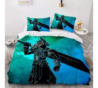 Parure De Lit Réversible Avec Housse De Couette Et Taies D'oreiller, Motif Anime Soul Of Heroes, Aspect Lin Et Coton De Qualité Supérieure, Claude