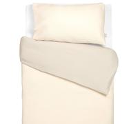 Parure de lit réversible gaze de coton & nid d'abeille beige 100X140
