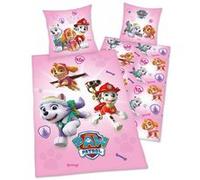 Herding LA PAT' PATROUILLE Parure de Lit, Réversible, Housse de Couette 135 x 200 cm, Taie d'Oreiller 80 x 80 cm, Coton/Renforcé