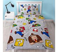 Parure de lit réversible pour lit simple/double, Nintendo Mario Kart Racer