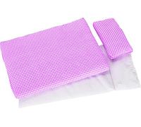 Parure de lit Rose pour poupée Lit avec couette + Taie d'Oreiller