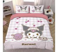 Parure De Lit Sanrio Kuromi, Housse De Couette Mignonne, Dessin Anime, Pour Literie, Cadeau Pour Enfants, Decoration, Kawaii, My Melody Kuromi