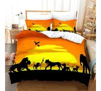Parure De Lit Simba Et Le Roi Lion, Housse De Couette Et Taie D'oreiller, Motif Dessin Anime, Pour Garcon Et Fille, Jolie Housse De Couette, Cadeau Idéal Pour La Maison Ou La Chambre À Coucher