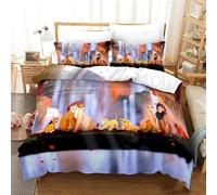 Parure De Lit Simba Et Le Roi Lion, Housse De Couette Et Taie D'oreiller, Motif Dessin Anime, Pour Garcon Et Fille, Jolie Housse De Couette, Cadeau Idéal Pour La Maison Ou La Chambre À Coucher