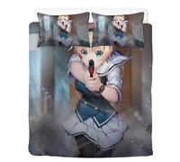 Parure de lit simple en microfibre avec housse de couette et 2 taies d'oreiller, impression HD de l'anime Grisaia Phantom Trigger - Cadeaux pour garçons et filles (anime)