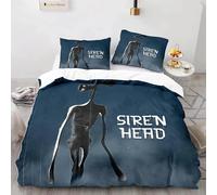 Parure De Lit Siren Head Pour Lit Simple, Double, Queen Et King Size, Avec Housse De Couette Et Impression 3d 001