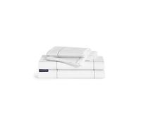 Parure de lit - sleepwise Soft Wonder-Edition - 200x200 cm - Blanc/Carré Gris Blanc G
