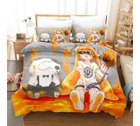 Parure De Lit Splatoon Pour Lit Simple, Double, Queen, King Size, Kawaii, Pour Garçons Et Filles, Avec Housse De Couette Et Impression 3d 014