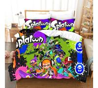 Parure De Lit Splatoon Pour Lit Simple, Double, Queen, King Size, Kawaii, Pour Garçons Et Filles, Avec Housse De Couette Et Impression 3d 014