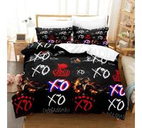 Parure De Lit Star Singer The Weeknd Xo, Housse De Couette, Parure De Lit Simple, Double, King Size