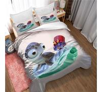 Parure De Lit Ste-X Anime 3d Animals En Microfibre Avec Housse De Couette 230 X 220/200 X 200, Motif Tortue
