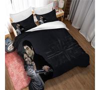 Parure De Lit Ste-X Avec Housse De Couette Kung Fu Bruce Lee Pour Hommes Et Jeunes Garçons, 2 Taies D'oreiller, Fermeture Éclair Dissimulée