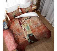 Parure De Lit Ste-X Fairy Tail Naz, Housse De Couette Et Taie D'oreiller En Microfibre Polyester Avec Fermeture Éclair 50 X 75 Cm, Douce Et Anti-Sensibilité, Image