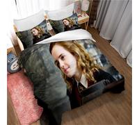 Parure De Lit Ste-X, Housse De Couette Emma Watson, Microfibre, Avec 2 Taies D'oreiller 50 X 75 Cm, Photo