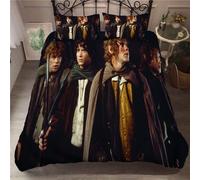 Parure De Lit Ste-X, Housse De Couette Et Taies D'oreiller Imprimées Du Film Le Seigneur Des Anneaux, 50 X 75 Cm, 2/3 Pieces, Literie Tendance Pour La Maison