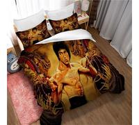 Parure De Lit Ste-X Kung Fu Bruce Lee, Housse De Couette, Parure De Lit Amateur En Microfibre, Housse De Couette Et Taies D'oreiller Imprimées