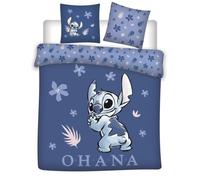 Aymax Parure de lit Double Stitch Ohana 100% coton Housse 240x220 + 2 taies 65x65
