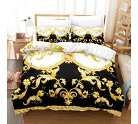Parure De Lit Style Baroque Avec Housse De Couette Et Taie D'oreiller, Style Vintage, Imprimé En 3d, Pour Lit Double Ou King Size