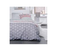Housse De Couette Grise Coton 57 Fils Sunshine 12.59 Gris 240x220cm