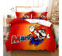 Parure De Lit Super Mario King Size, Motif Anime, Cosplay, Housse De Couette, Taie D'oreiller, Pour Chambre À Coucher
