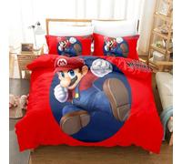 Parure De Lit Super Mario King Size, Motif Anime, Cosplay, Housse De Couette, Taie D'oreiller, Pour Chambre À Coucher