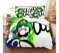 Parure De Lit Super Mario King Size, Motif Anime, Cosplay, Housse De Couette, Taie D'oreiller, Pour Chambre À Coucher