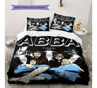 Parure De Lit Theme Super Trouper Des Plus Grands Succès D'abba 1976, Comprenant Une Housse De Couette Et Deux Taies D'oreiller, Parfaite Pour Personnaliser Votre Decoration Intéri